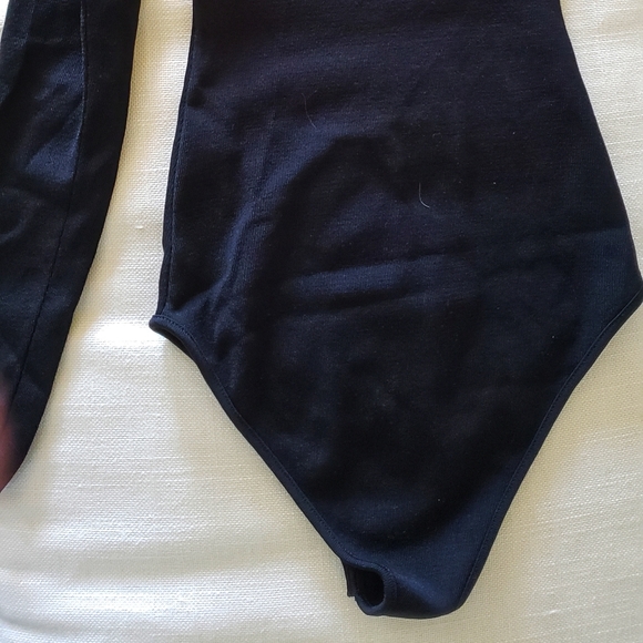 ZARA Asymmetric Knit Bodysuit Sz S - Picture 10 of 10